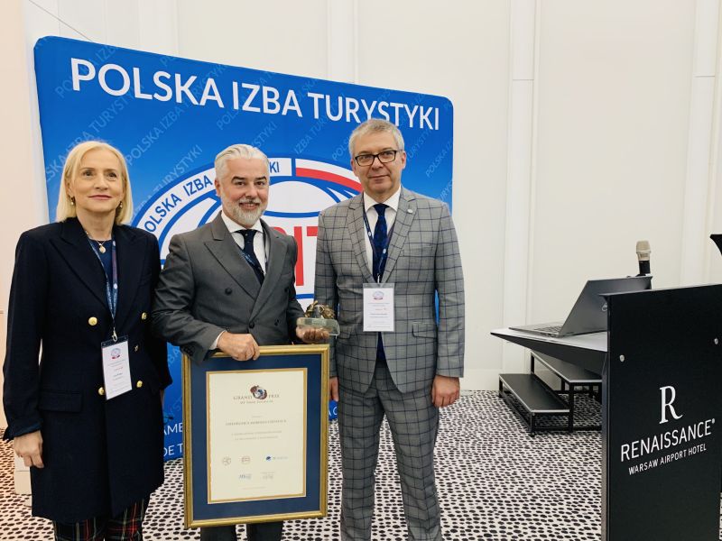 Prezes zarządu GK Polskiego Holdingu Hotelowego, Gheorghe Marian Cristescu został uhonorowany nagrodą Grand Prix MT Targi Polska