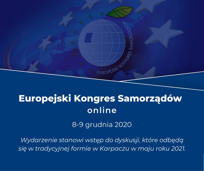 Europejski Kongres Samorządów 2020 wydarzenie w formule Online baner