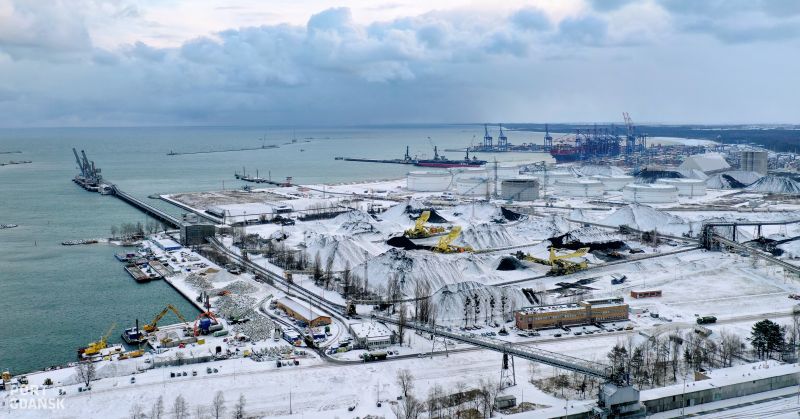 Port Gdańsk, Port Północny zimą