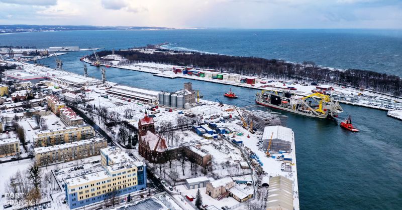 Port Gdańsk, Wewnętrzny zimą 