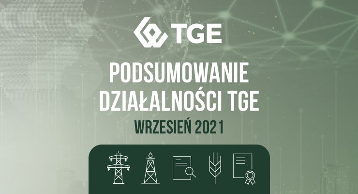 Podsumowanie działalności TGE 09.2021 grafika