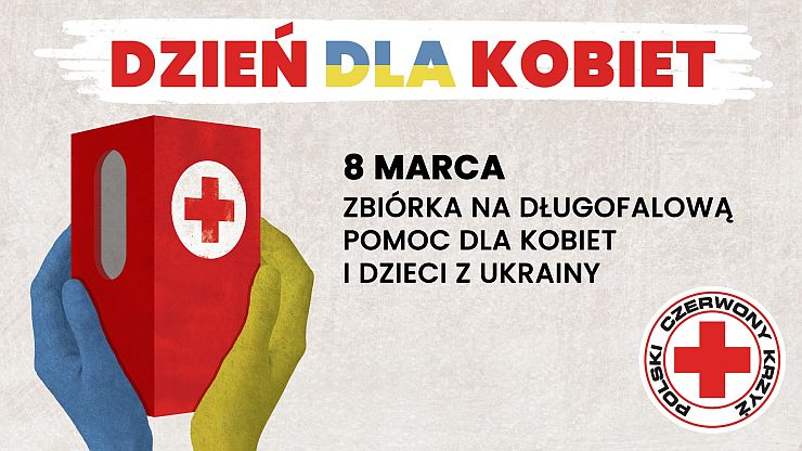 Dzień dla Kobiet na pomoc Ukrainie grafika PCK