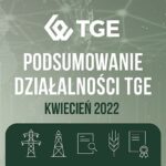 podsumowanie działalności TGE kwiecień 2022 infografika TGE