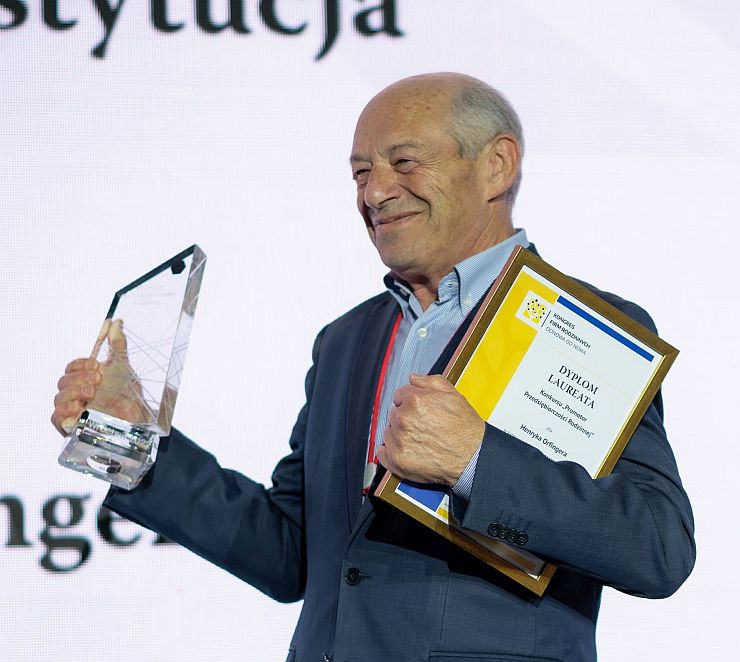 Fot. 4. Henryk Orfinger, współzałożyciel firmy Dr Irena Eris, laureat Konkursu Promotor Przedsiębiorczości Rodzinnej.