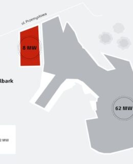 plan farmy fotowoltaicznej pv wielbark po rozbudowie o dodatkowe 8 mw grafika Energa